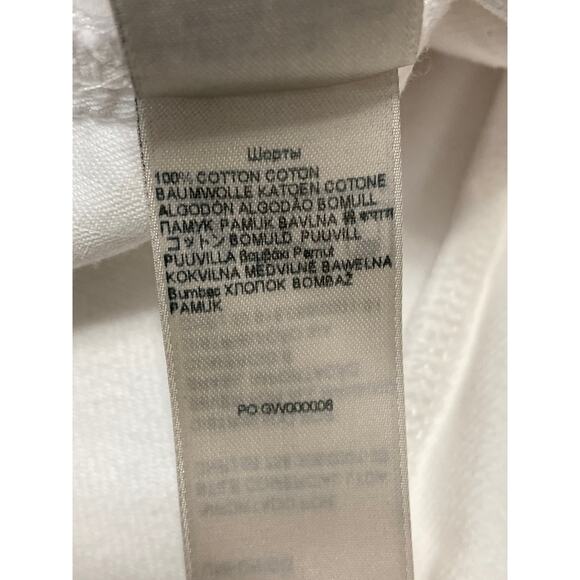 NEW 7 for NEW All Mankind Women's White High Rise Wide Leg Denim Jeans Shorts 30 - Picture 4 of 4